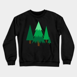 Pine trees on the hill Crewneck Sweatshirt